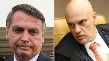 Jair Bolsonaro e Alexandre de Moraes. Foto: Wilton Júnior/Estadão